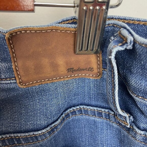 MADEWELL 10" Roadtripper Skinny Jeans High Rise Waist Women's size 27 Distressed - Picture 7 of 9
